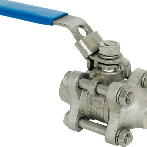 3 tlg.Einschweißkugelhahn aus EdelstahlWerkstoff 1.4408 PN 64/40 1 1/2" Typ A-64 Preiswert