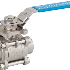 Aktuell 3 tlg.Einschweißkugelhahn aus EdelstahlWerkstoff 1.4408 PN 64/40 1/2" Typ A-641