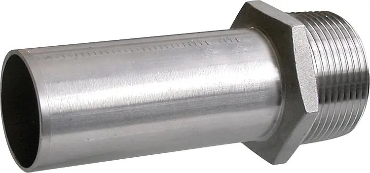 Absatznippel mit AG Edelstahl 15mm x 1/2" (DN15) Sichere Zahlung