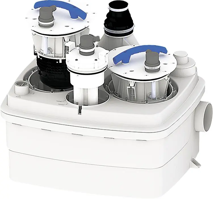 Abwasserhebeanlage Sanicubic 2Classic WP 230V 2x1,5KW Motor, für komplette Wohneinheiten Knallerangebot