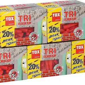 Schnäppchen Allzweckdübel TRI TOX 6 x 36 mm - VPE = 5 Packungen verschweißt