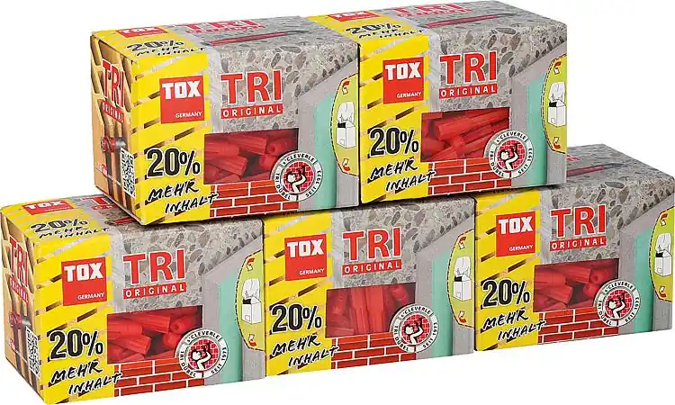 Schnäppchen Allzweckdübel TRI TOX 6 x 36 mm - VPE = 5 Packungen verschweißt
