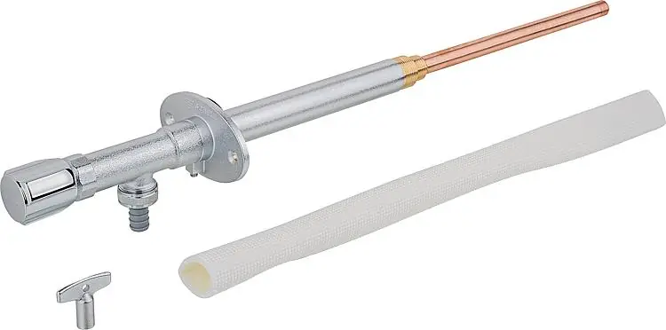 Außenarmatur Frostsicher Anschluss DN 15(1/2") mit Belüfter, Steckschlüssel Ober Highlight