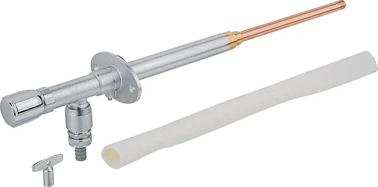 Außenarmatur Frostsicher Anschluss DN 15(1/2") ohne Belüfter, Steckschlüssel Obe Online Kaufen