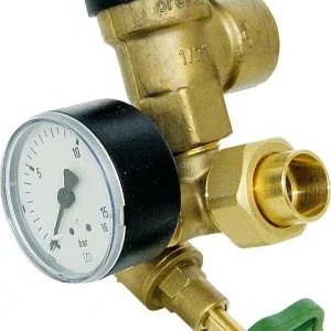 Online Kaufen Boilersicherheitsgruppe DN15 mit Manometer 0-16 bar und Sicherheitsventil 10 bar