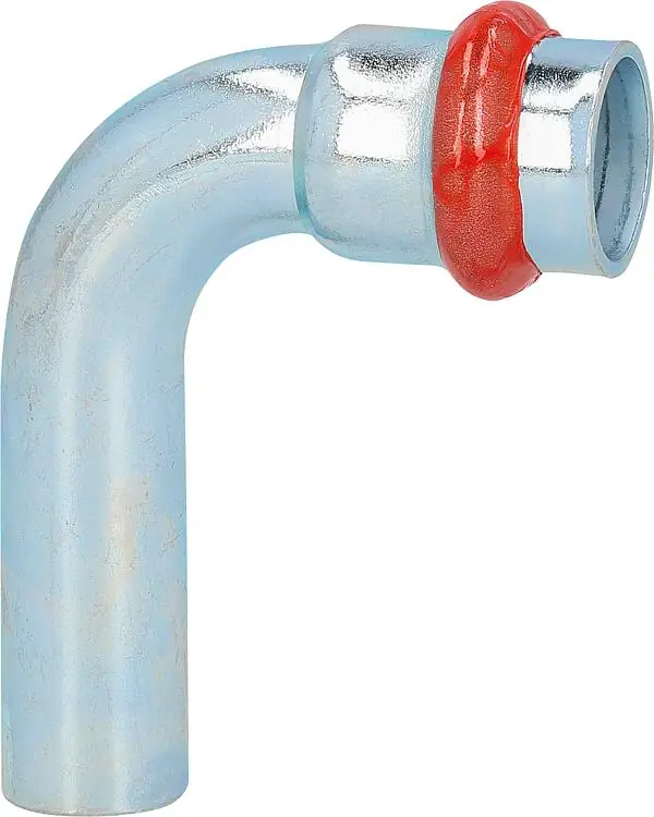C-Stahl Pressfitting Bogen 90° (ixa) 15mm V-Kontur Sale