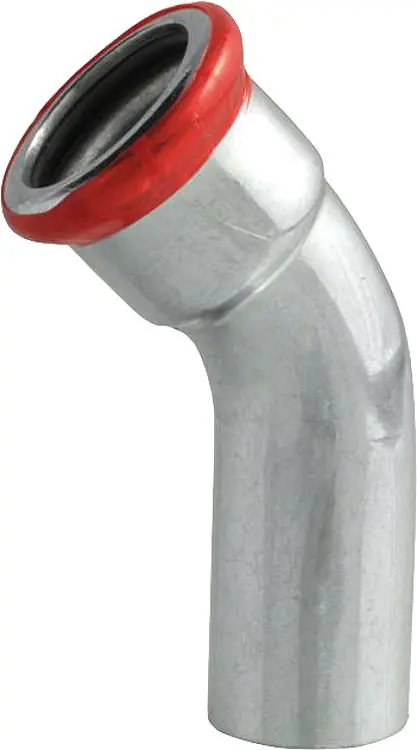 Rabatt C-Stahl Pressfitting M-Kontur Bogen 45 (i/a) 18 mm