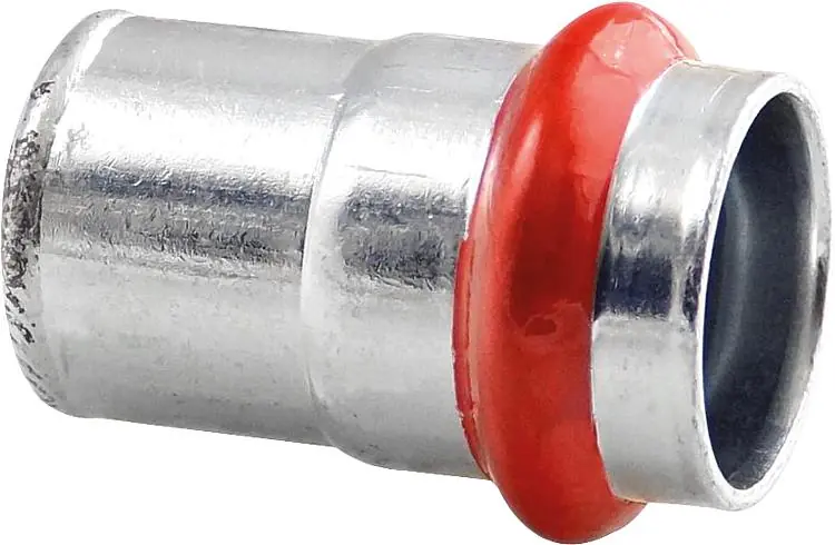 C-Stahl Pressfitting V-Kontur Kappe 15mm Heißes Angebot