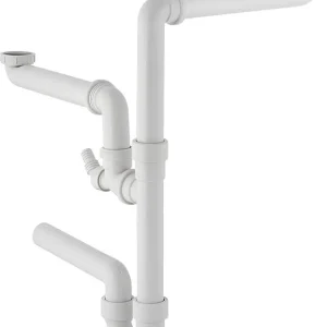 Neue Ware Doppelspülensiphon Geberit 1 1/2" DN40 inkl. Schlauchtülle Ø 19-23 mm